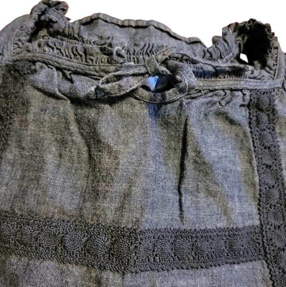 5/$10 Old Navy size small (6-7) blue peasant top - Picture 10 of 10